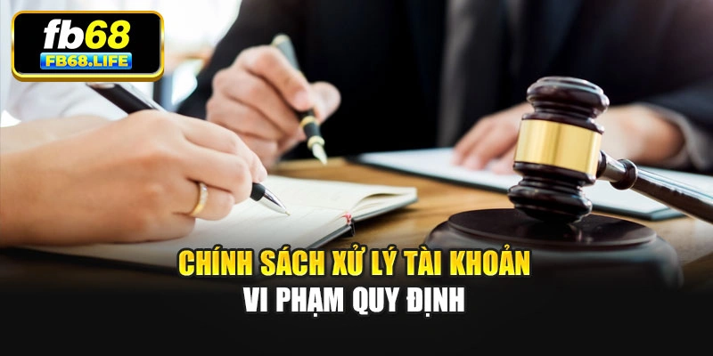 Chính sách xử lý tài khoản vi phạm quy định